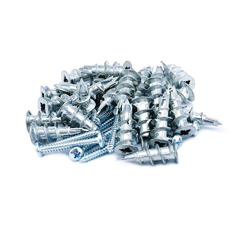UNVERT E-Z Ancor kit, 50 Zinc Self Drilling Drywall Anchors with 50 Phillip Screws #8 x 1-1/4" #EKZ050 - Image 4